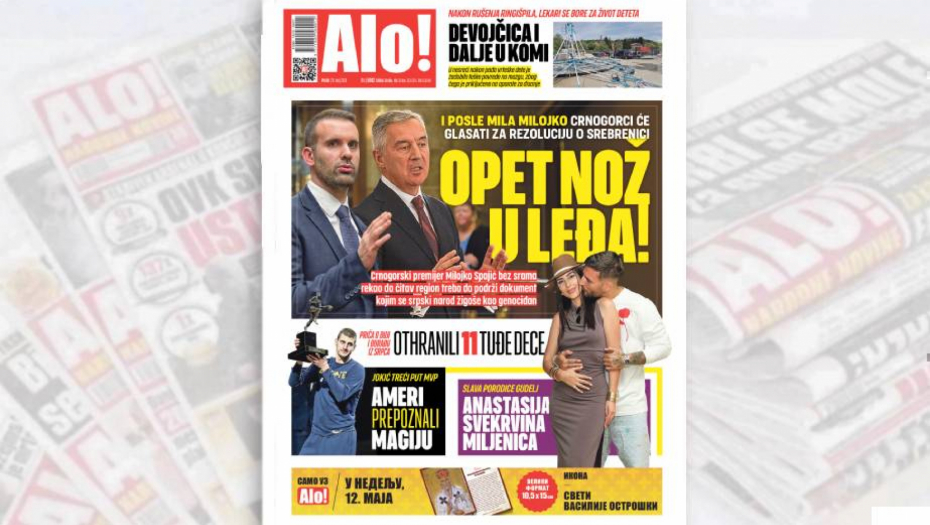 OPET NOŽ U LEĐA! I posle Mila - Milo: Crnogorci će glasati za rezoluciju o Srebrenici