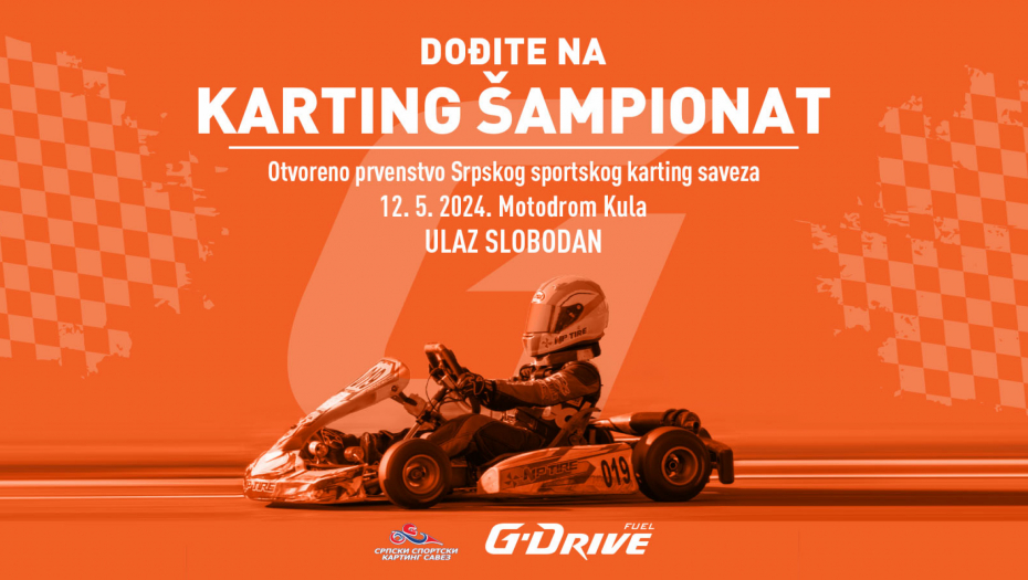 DOŽIVITE G-DRIVE #TAKOMOĆNO KARTING ISKUSTVO Čekamo te na drugoj trci karting šampionata!