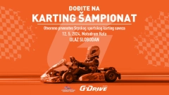 DOŽIVITE G-DRIVE #TAKOMOĆNO KARTING ISKUSTVO Čekamo te na drugoj trci karting šampionata!