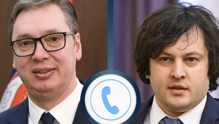 "ZAHVALIO SAM NA PRINCIPIJELNOM STAVU I POŠTOVANJU TERITORIJALNOG INTEGRITETA I SUVERENITETA SRBIJE!" Predsednik Vučić razgovarao sa predsednikom Vlade Gruzije