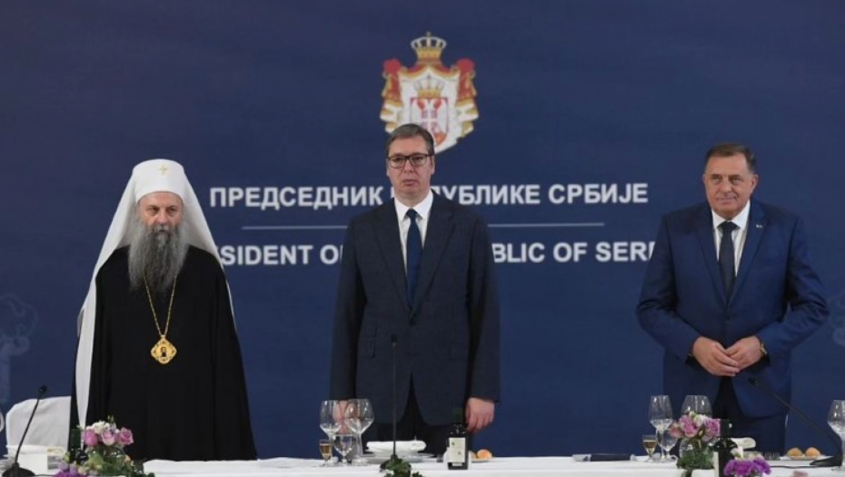 VUČIĆ UGOSTIO PATRIJARHA, ARHIJEREJE I DODIKA Zahvalio sam što se bave ključnim pitanjem za opstanak srpskog naroda (FOTO/VIDEO)