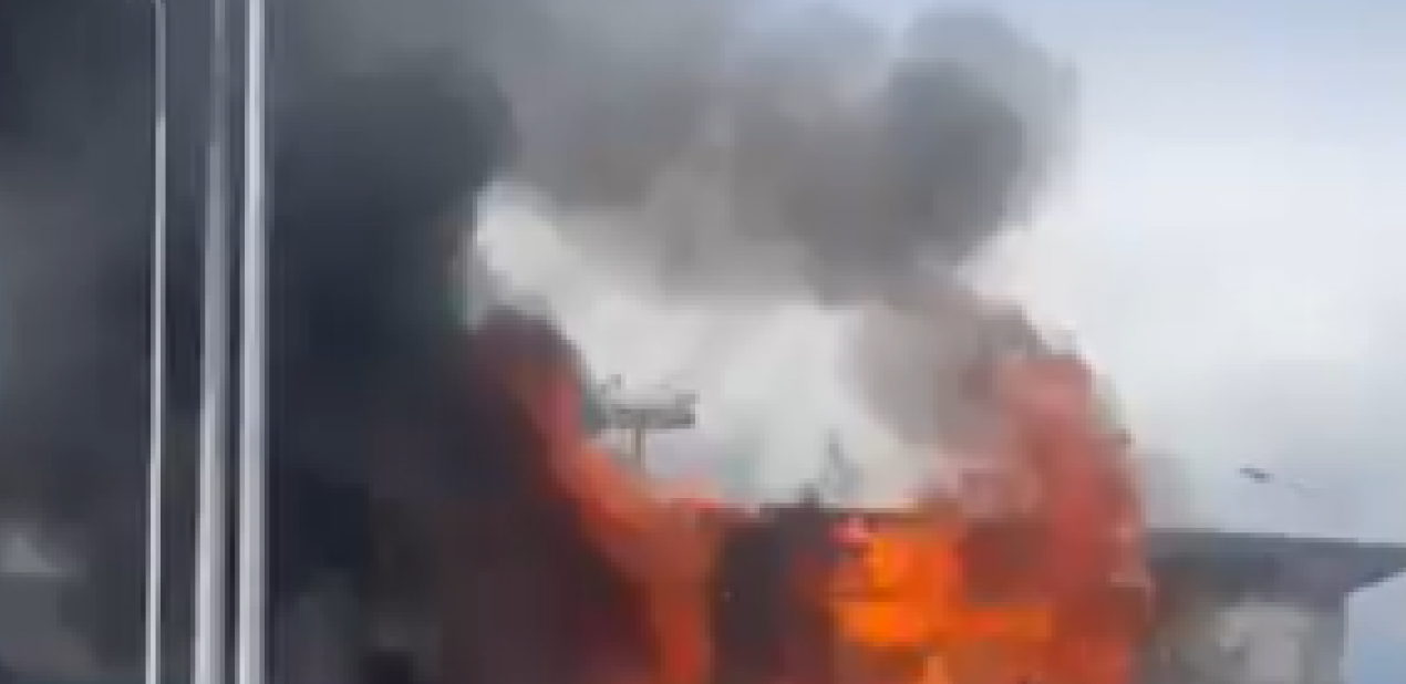 POŽAR GUTA RUSKI AERODROM! Vatrogasne ekipe na terenu! (VIDEO)