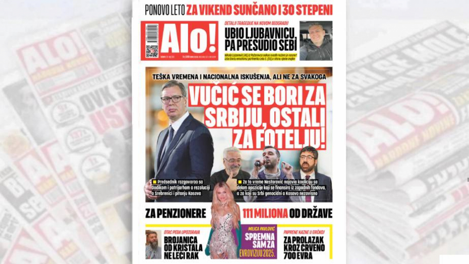 TEŠKA VREMENA I NACIONALNA ISKUŠENJA Vučić se bori za Srbiju, svi ostali za fotelju!