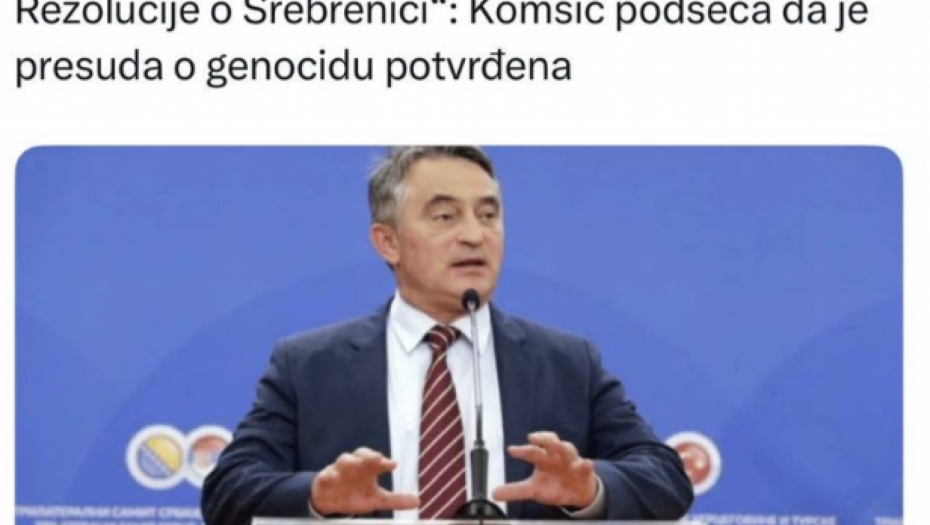 OPOZICIONI MEDIJI NE ODUSTAJU OD PLJUVANJA SOPSTVENE ZEMLJE! Vode kampanju za rezoluciju o genocidu kojom se satanizuje srpski narod! (FOTO)