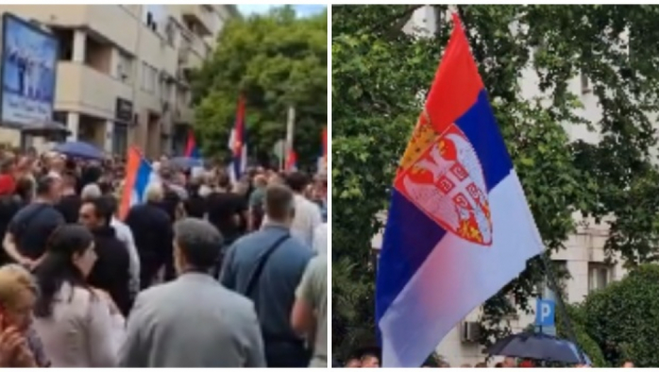 DIGLI SE SRBI U CG PROTIV IZDAJE Reka ljudi na ulicama, viore se trobojke (VIDEO)
