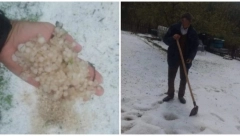 APOKALIPTIČNE SLIKE NEVREMENA U SRBIJI U Beogradu pljusak, a u ovom gradu KAO DA JE SNEG