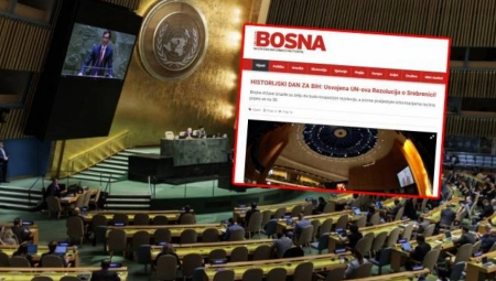 EKSTREMISTIČKA "SLOBODNA BOSNA" LIKUJE ZBOG GLASANJA U UN Bizarnim naslovima slave Pirovu pobedu, ovakve gadosti još niste videli!