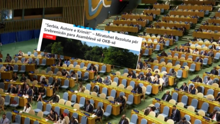 DA STVAR BUDE GORA, JAVNO PRETE SRBIJI Albanski mediji slave sramnu rezoluciju o Srebrenici