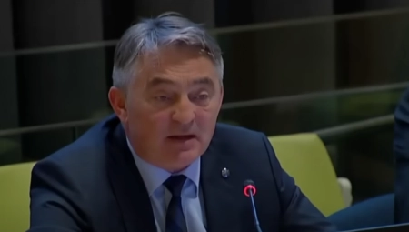 SLAVIO SRAMNU REZOLUCIJU, PA UDARIO NA SRBE Skandalozna izjava hrvatskog člana Predsedništva BiH