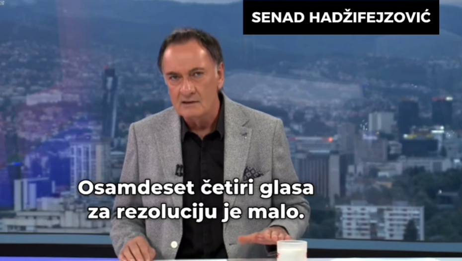 VUČIĆU NI AMERIKA NI ČITAVA EU NISU MOGLI NIŠTA! Hadžifejzović napao tvorce sramne rezolucije: Od 193 zemlje, 109 nije bilo “za”! Kakav vam je to uspeh?! (VIDEO)
