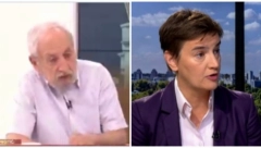 NOVINAR: VUČIĆ MORA PROĆI KAO ČAUŠESKU! DRUGI NOVINAR: OK, IMAMO JOŠ MINUT! Brnabić ogolila Šolakove podanike