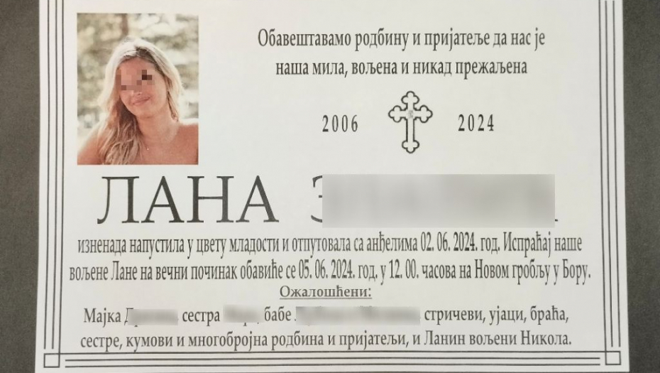 TRAGEDIJA ZA TRAGEDIJOM ZADESILA PORODICU ZLATIĆ! Lanina porodica zavijena u crno, potresle ih dve smrti za kratko vreme