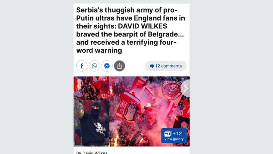 ENGLEZI POZIVAJU NA LINČ SRBA: Skandalozan tekst u njihovim medijima koji poziva na nasilje pred meč Euro 2024!