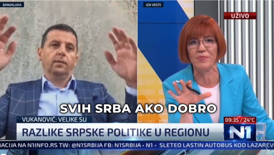 SRBI IZ RS TREBA DA SE EMANCIPUJU OD BEOGRADA, MENTALNO SE RAZLIKUJU Opozicioni N1 u BRUTALNOJ kampanji protiv Vučića i Svesrpskog sabora!