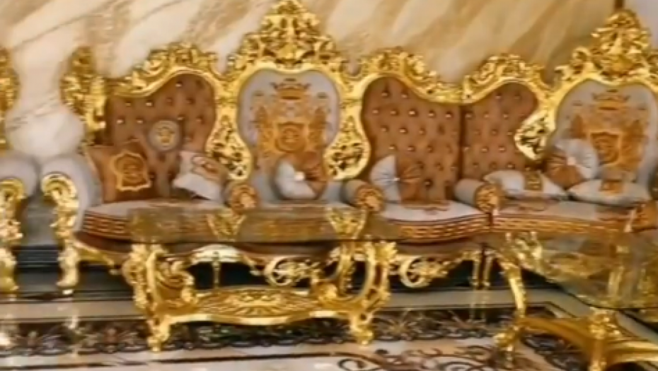 BOLE OČI KOLIKO SIJA Snimak ZLATNE KUĆE postao hit na mrežama, svaki detalj je u ovoj boji (VIDEO)