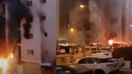 49 MRTVIH U POŽARU KOJI JE BUKNUO U ZGRADI! Jezive scene snimljene u stambenom bloku u Kuvajtu (VIDEO)