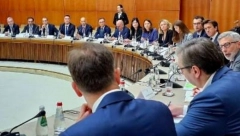 SASTANAK U PALATI SRBIJA: Vučić i Mali sa poslovnom delegacijom MEDEF
