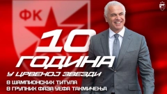 DECENIJA USPEHA Zvezda obeležava 10 godina od dolaska Terzića na mesto generalnog direktora