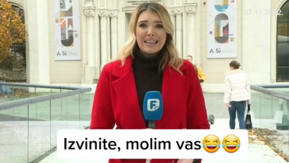 UKLJUČENJE UŽIVO POŠLO PO ZLU Dok je voditeljka izveštavala, iza nje se pojavio muškarac i uradio OVO (VIDEO)