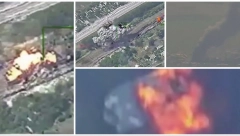 DRAGOCENO SKLADIŠTE ORUŽJA ODLETELO U VAZDUH Izveden stravičan udar u Ukrajini (VIDEO)