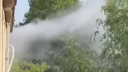 IZBIO POŽAR DUNAVSKOJ ULICI Dim kulja iz stana (VIDEO)
