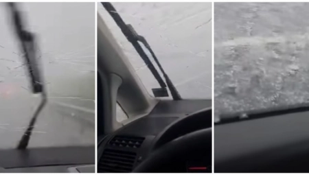 JAK GRAD LOMIO ŠOFERKE Nezapamćeno nevreme u Sloveniji, popaljeni alarmi u Hrvatskoj! NEVREME SE KREĆE KA SRBIJI