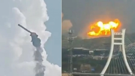 KAO U NOĆNOJ MORI! Kineska raketa se srušila na Zemlju tokom testiranja! (VIDEO)