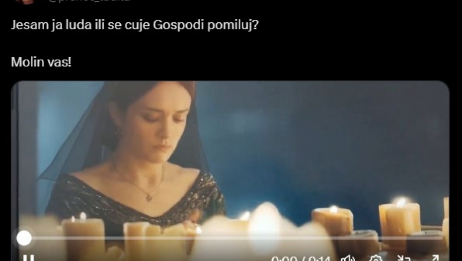 SRPSKI JEZIK U NAJGLEDANIJOJ HBO SERIJI!"Gospode, pomiluj“ čulo se kada glavna zvezda pali sveće, gledaoci u šoku