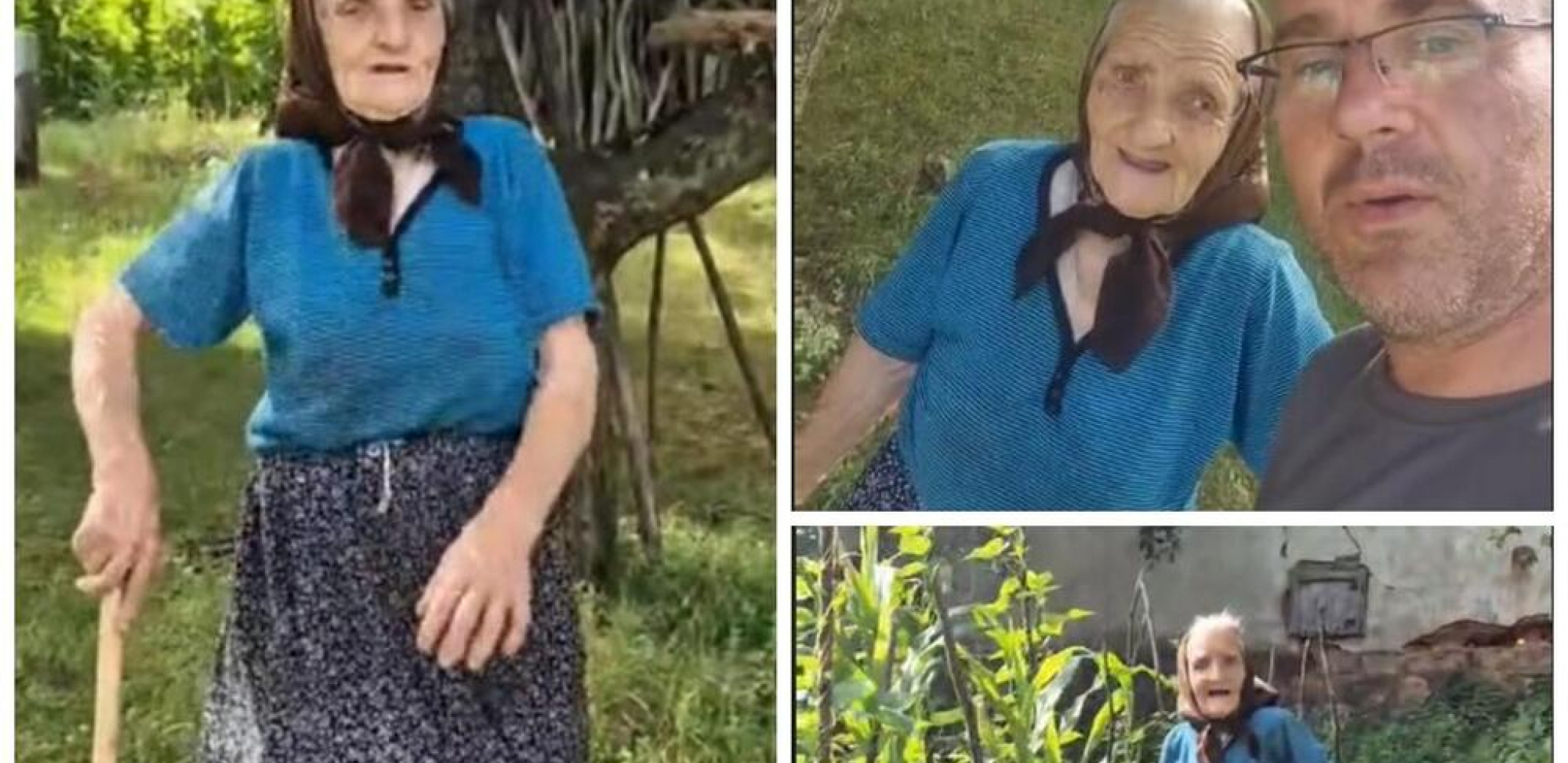 "HOPA-CUPA, IGRAJ MALO, NAMESTI SE LEPO" Baka Mirjana u 98. godini peva i poskakuje dok okopava baštu (VIDEO)
