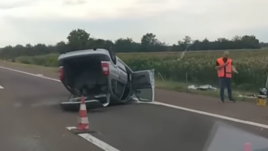 JEZIVA SAOBRAĆAJNA NEZGODA NA AUTO-PUTU Udes se desio kod Jagodine (VIDEO)