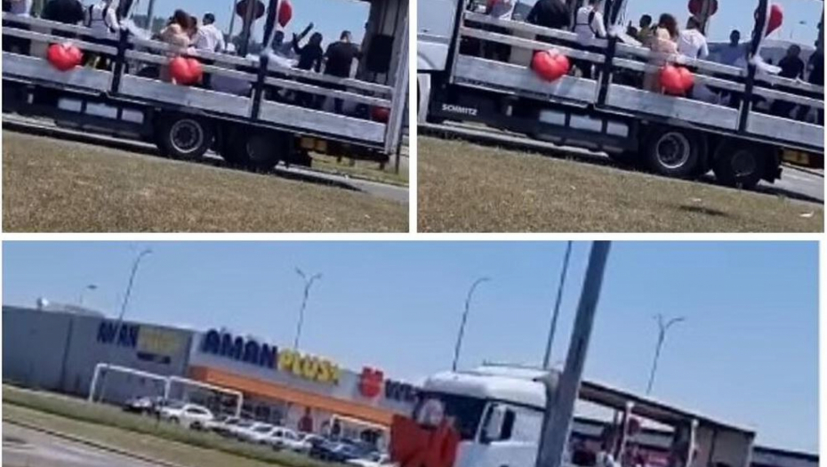"OVO IMA SAMO U ČAČKU" Svatovi na veselje stigli u prikolici, snimak svadbe oduševio mnoge