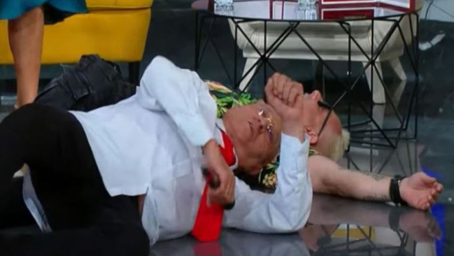 ERA OJDANIĆ SE SRUŠIO U EMISIJI UŽIVO Voditeljka odmah zvala doktora, haos u studiju