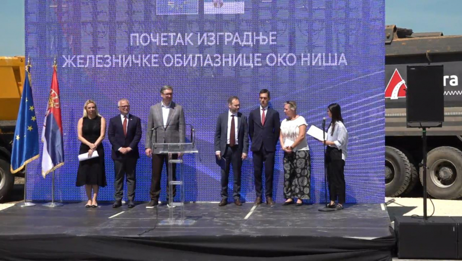 "OD BEOGRADA DO NIŠA ZA SAT I 40 MINUTA!" Predsednik prisustvovao ceremoniji početka izgradnje železničke obilaznice (VIDEO)