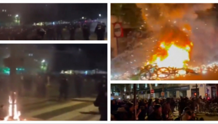 STRAŠNE SCENE U FRANCUSKOJ: Demonstranti napadaju policiju u Parizu, HAOS nakon izbora (VIDEO)