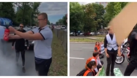 OVAKO TO IZGLEDA KAD U POLJSKOJ HOĆE DA BLOKIRAJU SAMO JEDNU ULICU Na ljude udarili bez milosti (VIDEO)
