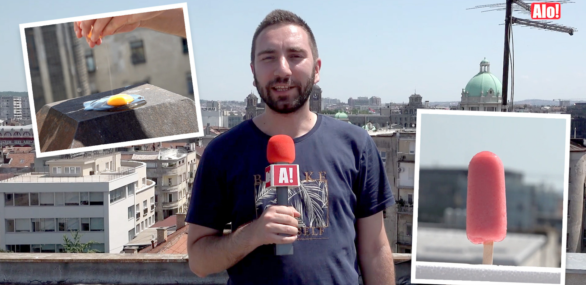 KAKO PREŽIVETI LETNJI PAKAO? Pitali smo Beograđane kako se rashlađuju, pa proverili da li se jaje prži na usijanom krovu! (VIDEO)