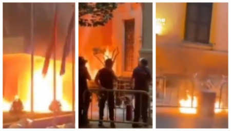 OPŠTI HAOS U TIRANI Lomača ispred parlamenta, Albanci divljaju zbog presude