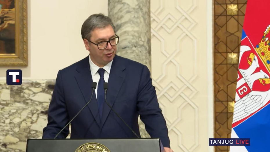 "EGIPAT I SRBIJA IMAJU JEDINSTVENO MIŠLJENJE" Vučić: Mir je neophodan