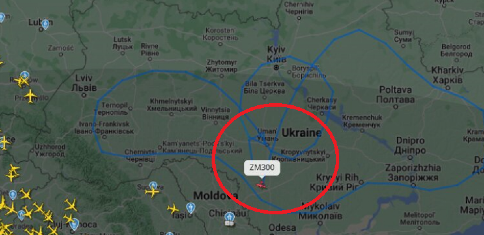 RUSI NA NOGAMA, SNIMIO GA RADAR "Avion britanskog vazduhoplovstva leti iznad Ukrajine"