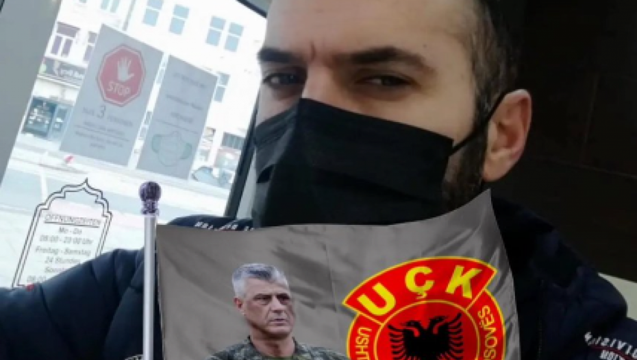 ALBANAC KOJI JE UBIO SRPSKOG POLICAJCA NIKOLU VELIČA TERORISTIČKU OVK Idoli su mu terorista Tači i HITLER!