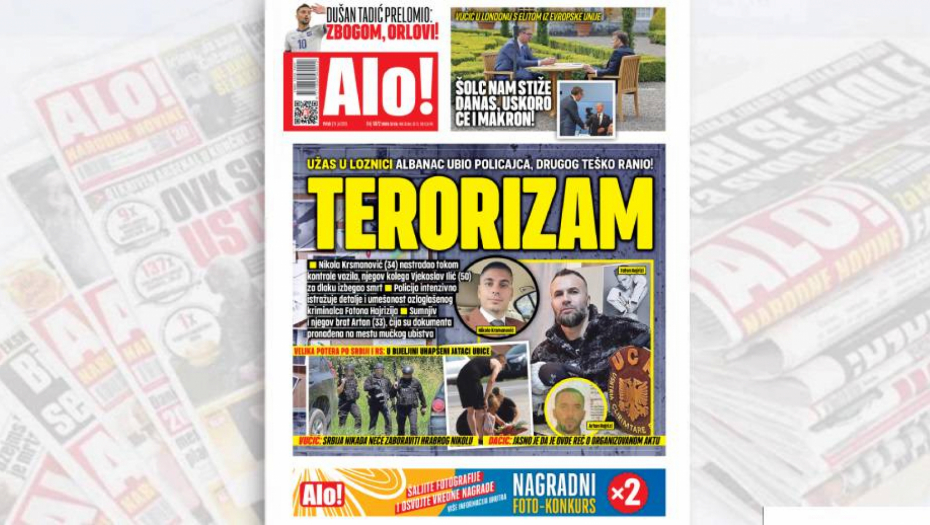 STRAVIČNO Albanac ubio policajca, drugog teško ranio!