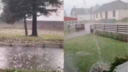 RHMZ IZDAO NOVO UPOZORENJE Jak grad se sručio na Gornji Milanovac, na udaru i Lazarevac: Kiša pada i u Beogradu (VIDEO)