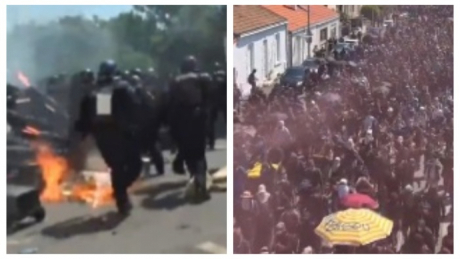 DEMONSTRACIJE U FRANCUSKOJ PRERASLE U ULIČNI RAT Razbijali prodavnice, gađali policiju flašama, kamenjem i vatrometom (VIDEO)