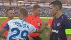 SKANDAL Ukrajinski fudbaler odbio da se pozdravi sa Srbinom na meču Partizana (VIDEO)