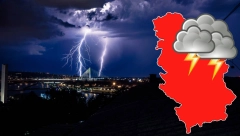 ALARMANTNO UPOZORENJE ZA SRBIJU: Snažne grmljavine i nevreme na putu ka JUGOISTOKU!