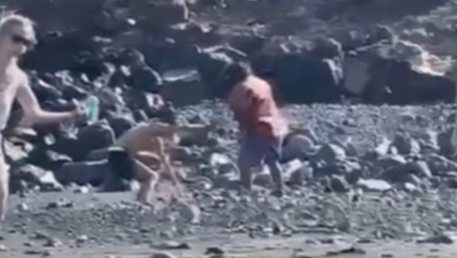 DRAMA NA POPULARNOJ PLAŽI Muškarac prebio lopova na mrtvo ime, nastao haos - prestravljeni turisti bežali! (VIDEO)