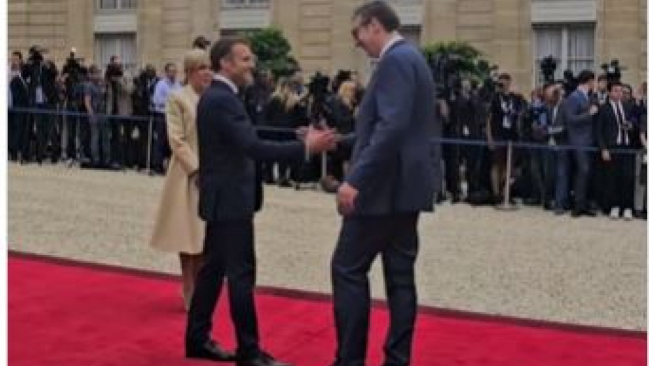 VUČIĆ MAKRONOV GOST NA PRIJEMU U ČAST SVETSKIH LIDERA: Zahvalan na srdačnom dočeku! Naši sportisti pokazaće izvanredne rezultate