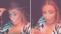 ANA NIKOLIĆ PIJE SA DEČKOM ISPRED ZGRADE! Pevačica se smeje i tetura u kolima: "Rale mi doneo prosekić, sa mnom nešto nije u redu"
