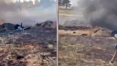 NOVI SNIMCI SA MESTA NESREĆE Srušio se ruski vojni avion u Volgogradskoj oblasti (VIDEO)
