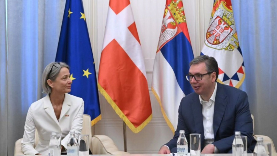 VUČIĆEVA PORUKA AMBASADORKI DANSKE Evropska unija ostaje strateški prioritet Srbije, HVALA NA PODRŠCI